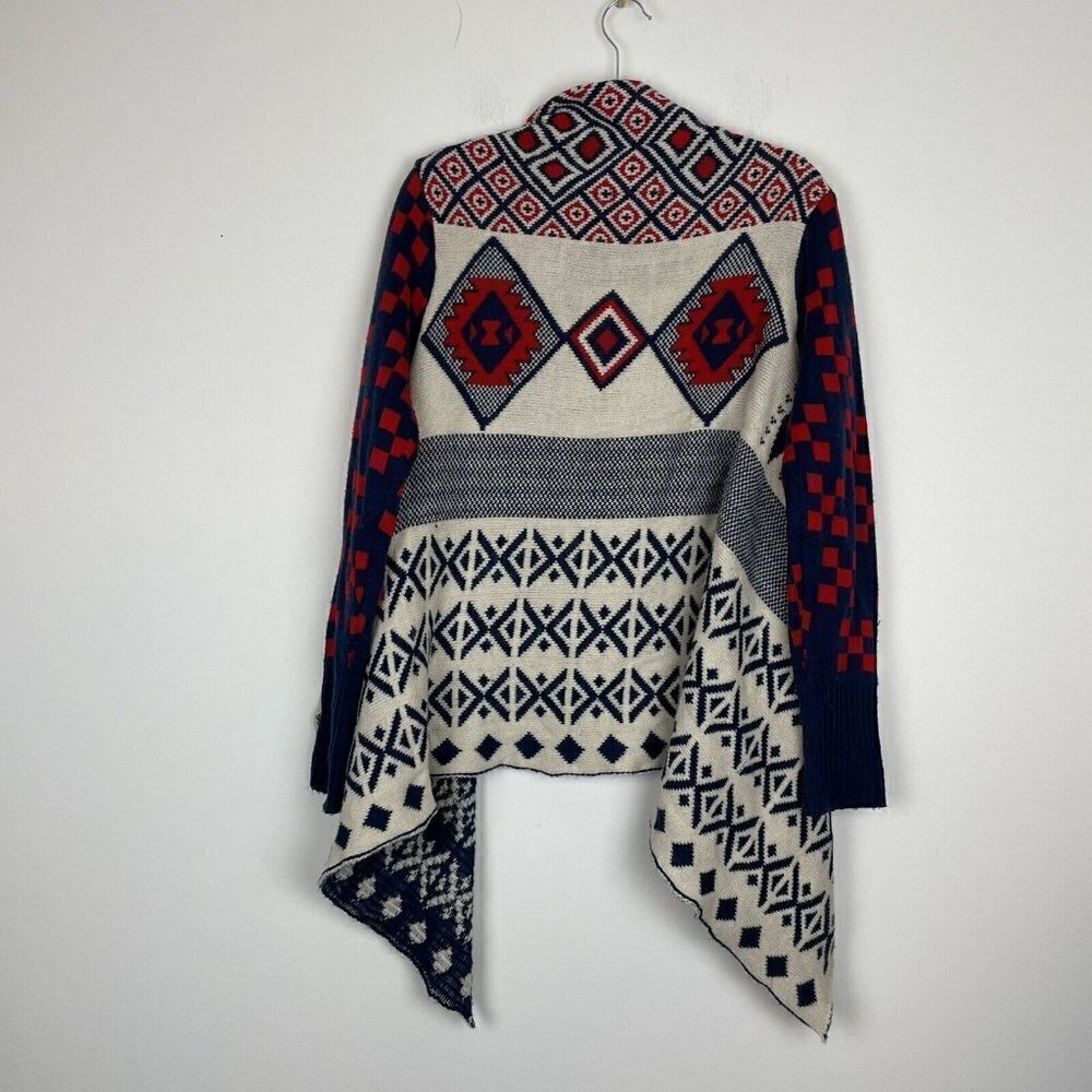 Double Zero Aztec Checked Unique Drape Front Card… - image 6